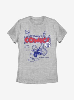 Disney Donald Ducks Comic Cover Womens T-Shirt