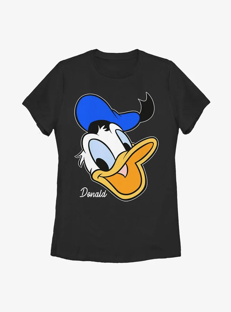 Disney Donald Duck Big Face Womens T-Shirt