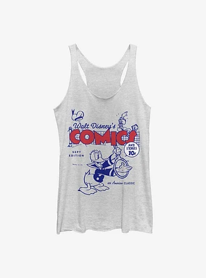 Disney Donald Ducks Comic Cover Womens Tank Top