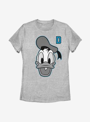 Disney Donald Duck Letter Womens T-Shirt