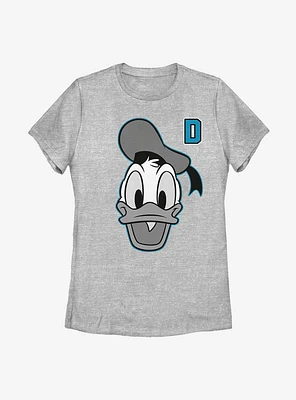 Disney Donald Duck Letter Womens T-Shirt