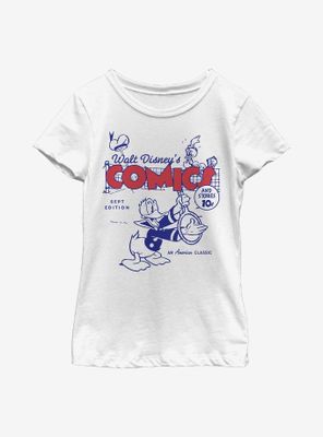 Disney Donald Ducks Comic Cover Youth Girls T-Shirt