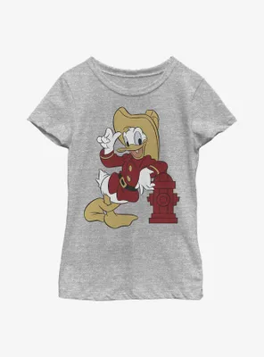 Disney Donald Duck Firefighting Youth Girls T-Shirt