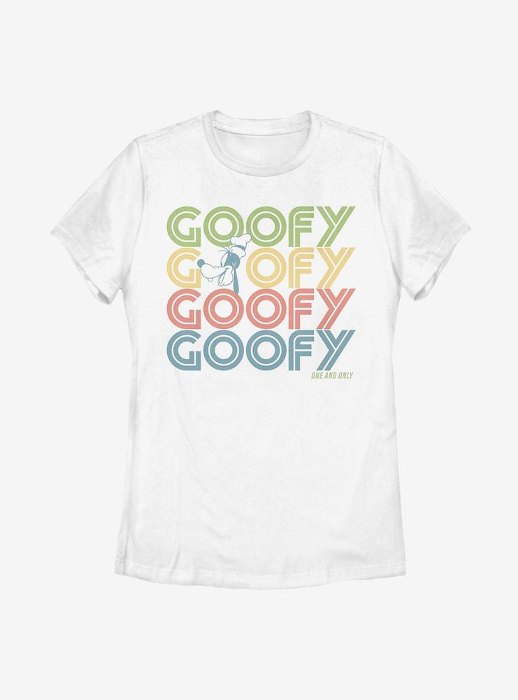 Disney Goofy Retro Stack Womens T-Shirt