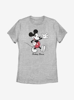 Disney Mickey Mouse Vintage Sketch Womens T-Shirt