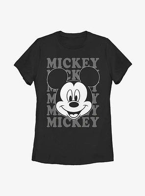 Disney Mickey Mouse All Name Womens T-Shirt