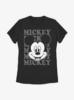 Disney Mickey Mouse All Name Womens T-Shirt