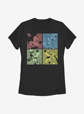 Disney Mickey Mouse Fab Four Womens T-Shirt