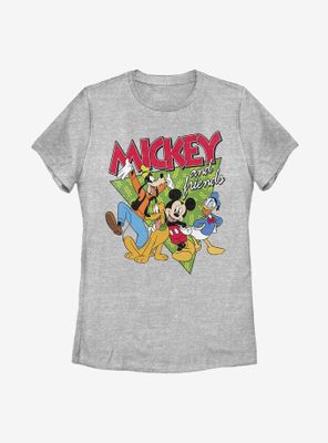 Disney Mickey Mouse Funky Bunch Womens T-Shirt