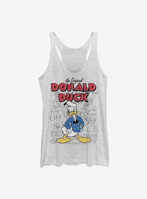 Disney Donald Duck Original Sketchbook Womens Tank Top