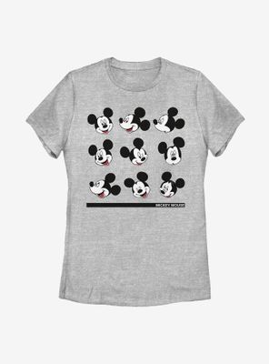 Disney Mickey Mouse Expressions Womens T-Shirt