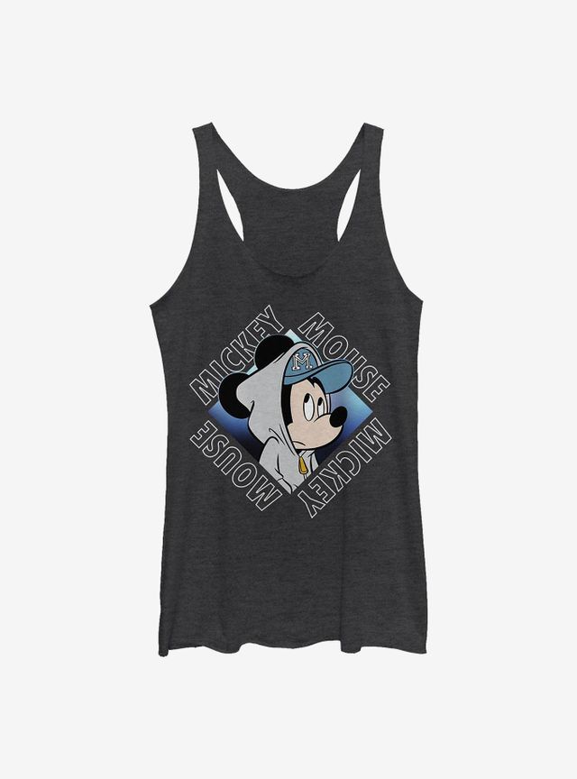 Lids Mickey Mouse Juniors Tropical Tank Top - Black