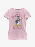 Disney Donald Duck Hello Youth Girls T-Shirt