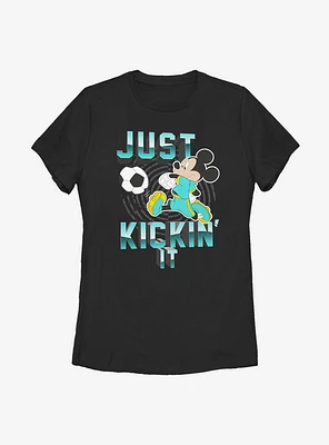 Disney Mickey Mouse Kickin' It Womens T-Shirt