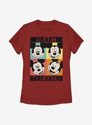 Disney Mickey Mouse Heart Womens T-Shirt