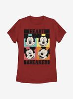 Disney Mickey Mouse Heart Womens T-Shirt