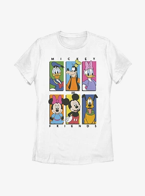 Disney Mickey Mouse Six Up Womens T-Shirt