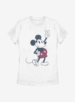 Disney Mickey Mouse Plaid Womens T-Shirt