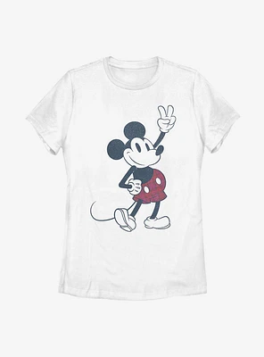 Disney Mickey Mouse Plaid Womens T-Shirt