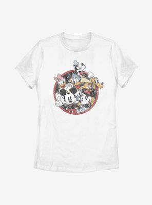 Disney Mickey Mouse Retro Groupie Womens T-Shirt