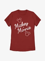 Disney Mickey Mouse Signed Together Womens T-Shirt
