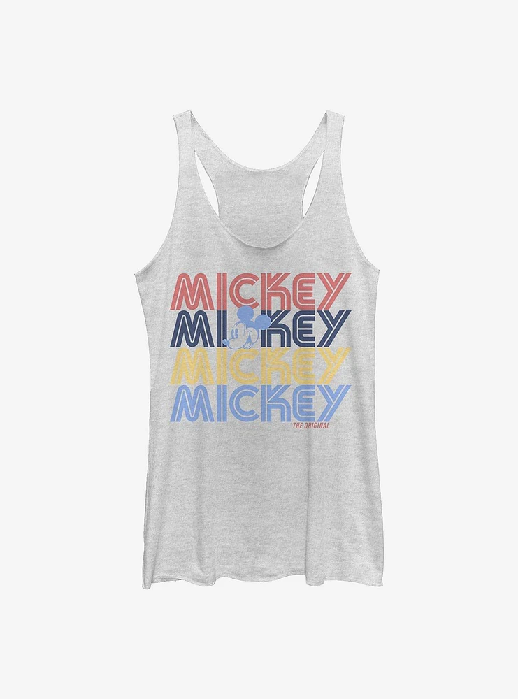 Disney Mickey Mouse Retro Stack Womens Tank Top