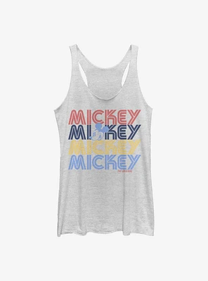 Disney Mickey Mouse Retro Stack Womens Tank Top