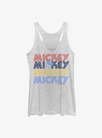 Disney Mickey Mouse Retro Stack Womens Tank Top