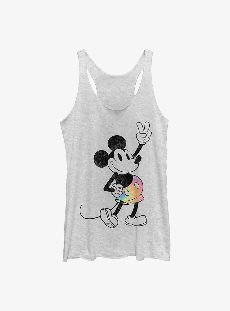 Disney Mickey Mouse Tie Dye Womens Tank Top