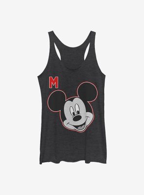 Disney Mickey Mouse Letter Womens Tank Top