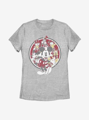 Disney Mickey Mouse Vintage Friends Womens T-Shirt