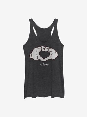 Disney Mickey Mouse Glove Heart Womens Tank Top