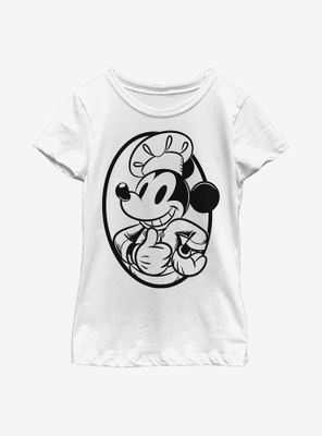 Disney Mickey Mouse Chef Circle Youth Girls T-Shirt