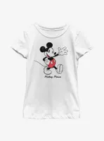 Disney Mickey Mouse Vintage Sketch Youth Girls T-Shirt