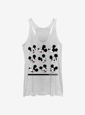 Disney Mickey Mouse Expressions Womens Tank Top