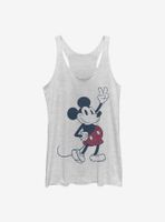 Disney Mickey Mouse Plaid Womens Tank Top