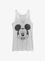 Disney Mickey Mouse Face Womens Tank Top
