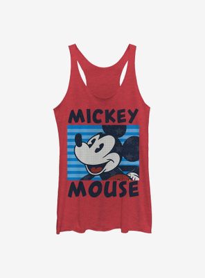 Disney Mickey Mouses Stripes Womens Tank Top