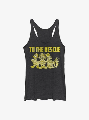 Disney Mickey Mouse Thank You Firefighters Womens Tank Top