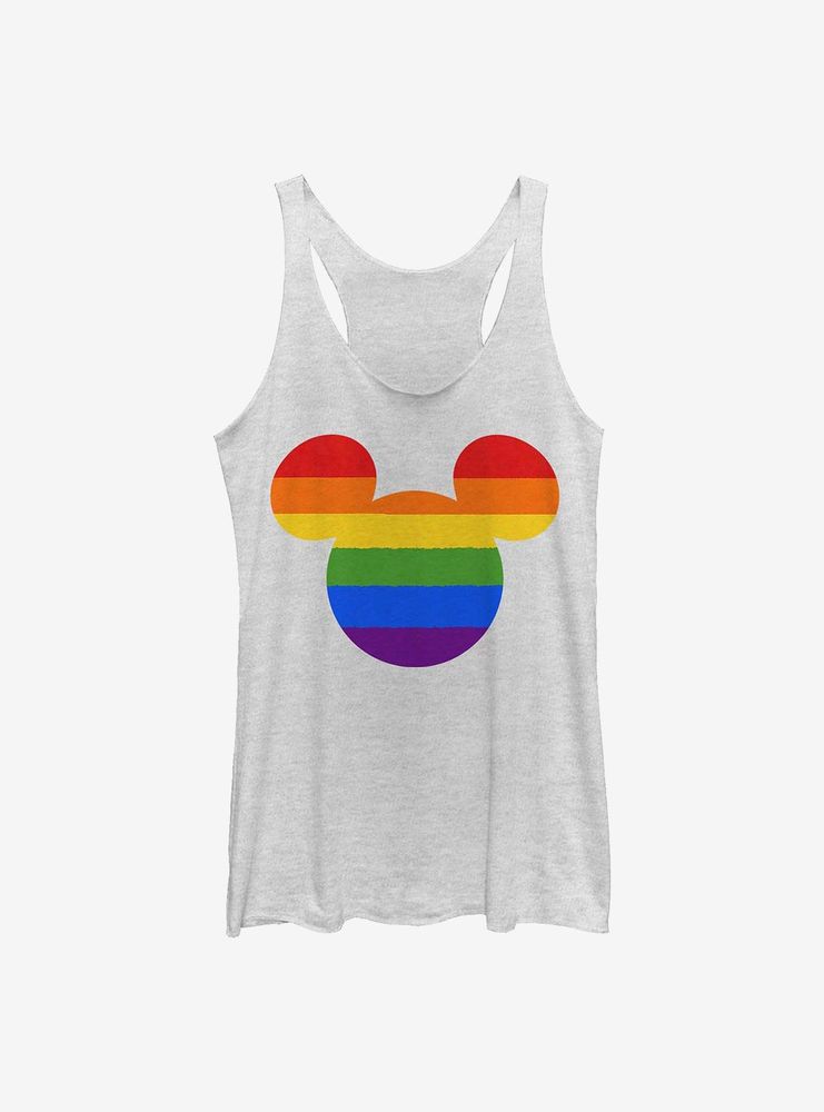 Disney Mickey Mouse Rainbow Ears Womens Tank Top