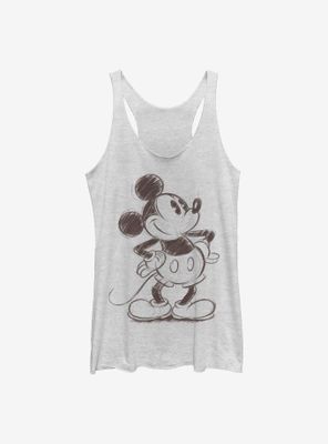 Disney Mickey Mouse Sketchy Womens Tank Top
