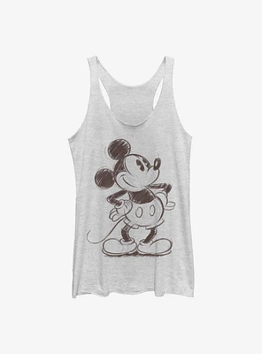 Disney Mickey Mouse Sketchy Womens Tank Top