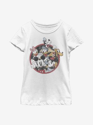 Disney Mickey Mouse Retro Groupie Youth Girls T-Shirt
