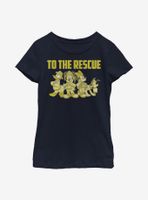 Disney Mickey Mouse Thank You Firefighters Youth Girls T-Shirt