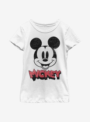 Disney Mickey Mouse Heads Up Youth Girls T-Shirt