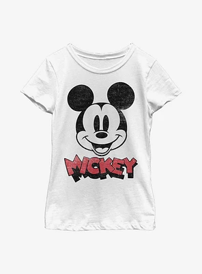 Disney Mickey Mouse Heads Up Youth Girls T-Shirt