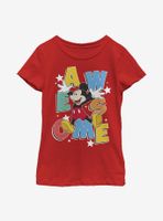 Disney Mickey Mouse Awesome Jumps Youth Girls T-Shirt