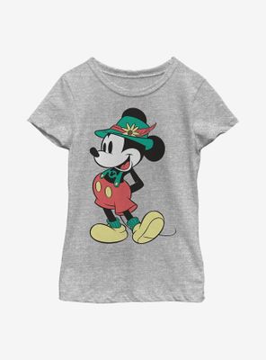 Disney Mickey Mouse Lederhosen Basics Youth Girls T-Shirt