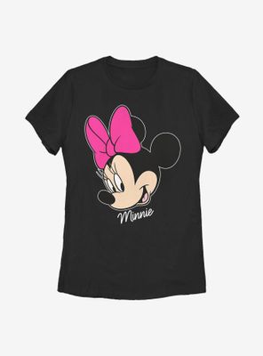 Disney Minnie Mouse Big Face Womens T-Shirt