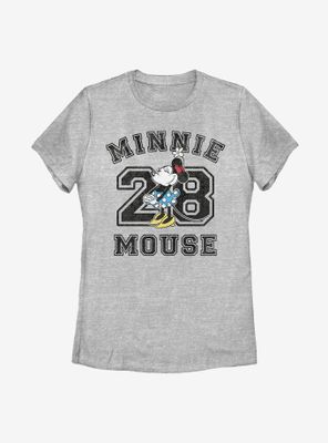 Disney Minnie Mouse Collegiate Womens T-Shirt